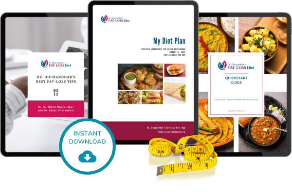 Dr. Dhurandhar's Fat-Loss Diet Chart Instant Download